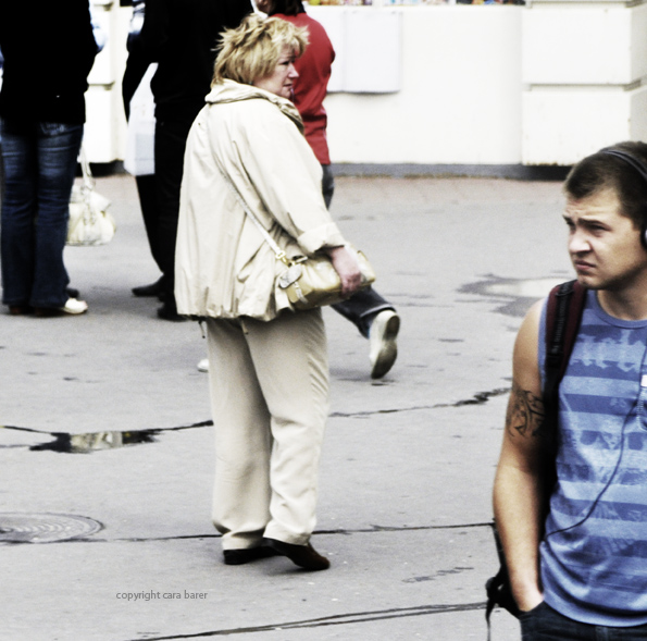 A crowded street, but still in isolation.