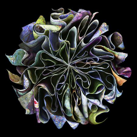 "Burgundy" 2015 - 48" x 48" ed./9, 36" x 36" ed./9, 24" x 24" ed./9