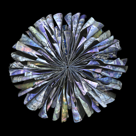 "Palimpsest" 2018   48" x 48" Ed./9, 36" x 36" Ed./9, 24" x 24" Ed./9